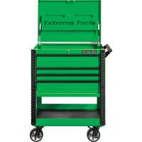 EX Deluxe Series Tool Cart, 4 Drawers, 22-7/8" L x 33" W x 44-1/4" H, Green TER032 | Ontario Safety Product