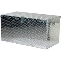 Aluminum Treadplate Portable Tool Box, 25-1/16" D x 49-1/4" W x 24" H, Silver Ontario Safety Products