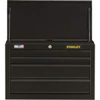 100 Series Tool Chest, 26" W, 4 Drawers, Black Ontario Safety Products
