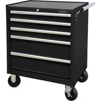 Industrial Tool Cart, 5 Drawers, 27" W x 18-3/4" D x 31-1/2" H, Black TER064 | Ontario Safety Product