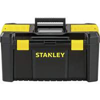 Essential&reg; Tool Box with Tray, 19" W x 9-7/8" D x 9-3/4" H, Black/Yellow Ontario Safety Products