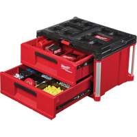 Packout™ 2-Drawer Tool Box, 14-1/3" W x 16-1/3" D x 22-1/5" H, Black/Red TER110 | Ontario Safety Product