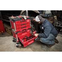 Packout™ 3-Drawer Tool Box, 14-1/3" W x 16-1/3" D x 22-1/5" H, Black/Red TER111 | Ontario Safety Product