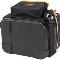 Porte-outils &eacute;lectrique/CHVAC &agrave; base moul&eacute;e, Polyester balistique, 20 pochettes, Noir/Bleu Ontario Safety Products