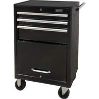 Industrial Tool Cart, 3 Drawers, 29-4/5" W x 21-1/5" D x 38-4/5" H, Black TER216 | Ontario Safety Product