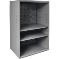 Abrasive Storage Cabinet with Pegboard, Steel, 19-7/8" x 14-1/4" x 32-3/4", Grey Ontario Safety Products