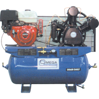 Industrial Series Air Compressors - Engine Compressors, 25 Gal. (30 US Gal) Ontario Safety Products