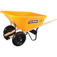 Wheelbarrow, 8 cu. Ft., Polyethylene Tray TFX522 | Ontario Safety Product