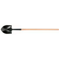 Round Point Shovel, Tempered Steel Blade, Hardwood, Straight Handle Ontario Safety Products