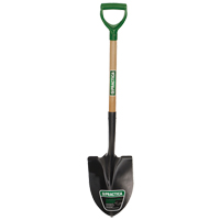Round-Point Shovel, Tempered Steel Blade, Wood, D-Grip Handle TFX923 | Ontario Safety Product