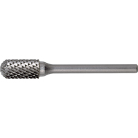 Solid Carbide Burrs - Cylinder Shape with Ball Nose, SC-42, 1/8" Dia., 9/16" Depth of Cut Ontario Safety Products