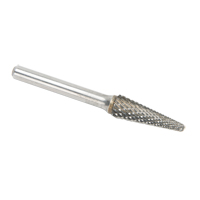 Solid Carbide Burrs - Taper Shape Radius End 14°, 1/4" Shank Ontario Safety Products