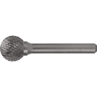 Solid Carbide Burrs - Ball Shape, 1/8" Dia., 1/8" Shank Ontario Safety Products