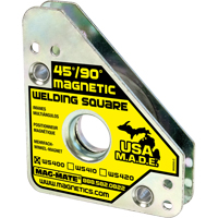 Magnetic Welding Squares, 3-3/4" L x 3/4" W x 4-3/8" H, 75 lbs. TGY627 | Ontario Safety Product