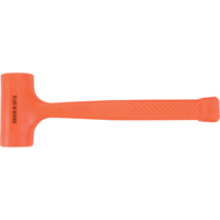 Dead Blow Hammer, 16 oz., Textured Grip, 11-3/4" L TJZ036 | Ontario Safety Product