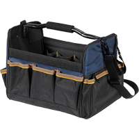 Sacs &agrave; outils souple &agrave; dessus ouvert de 14", Polyester, 21 pochettes, Beige Ontario Safety Products