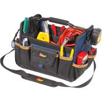 Sacs &agrave; outils souple &agrave; dessus ouvert de 14", Polyester, 21 pochettes, Beige Ontario Safety Products