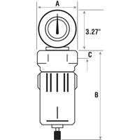 Filtres &agrave; air comprim&eacute;, Modulaire, 3/4" NPT, Drain Automatique Ontario Safety Products