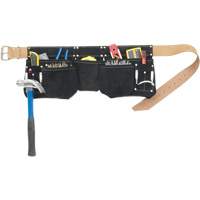 Journeyman's Carpenter Tool Belt, Leather, Black TN224 | Ontario Safety Product
