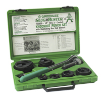 Knockout Kit with Ratchet and SlugBuster<sup>®</sup> Punches TP045 | Ontario Safety Product