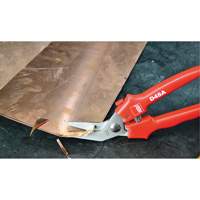 Offset Multi-Purpose Snips, 1-5/8" Cut Length, Straight Cut TP615 | Ontario Safety Product