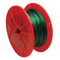 Wire Cable, 250' (76.2 m) x 1/16", 28 lbs. (0.014 tons), Vinyl Coated TQB484 | Ontario Safety Product