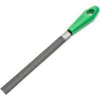 Lime &agrave; taille crois&eacute;e avec poign&eacute;e verte, Demi-ronde, 8", B&acirc;tarde Ontario Safety Products