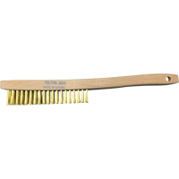 Brosses de nettoyage &agrave; manche recourb&eacute;, Laiton, 4 x 19 rangs de fils, Longueur 14" Ontario Safety Products