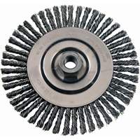 Wire Wheel Brushes, 4-7/8" Dia., 0.02" Fill, 5/8"-11 Arbor, Steel TT271 | Ontario Safety Product