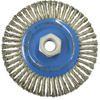 Wire Wheel Brushes, 5-7/8" Dia., 0.02" Fill, 5/8"-11 Arbor, Stainless Steel TT273 | Ontario Safety Product