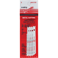 Jigsaw Blades, Bi-Metal, U-Shank, 2-3/4" L, 18 TPI Ontario Safety Products