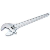 Adjustable Tapered Handle Wrench - Carded, 18" L, 2-1/16"/53 mm Max Width, Chrome/Polished Ontario Safety Products