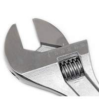 Adjustable Tapered Handle Wrench - Carded, 18" L, 2-1/16"/53 mm Max Width, Chrome/Polished Ontario Safety Products