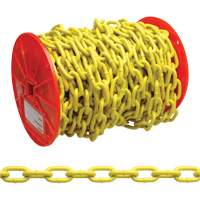 Proof Coil Chain, Low Carbon Steel, 3/16" x 100' (30.4 m) L, Grade 30, 800 lbs. (0.4 tons) Load Capacity TTB312 | Ontario Safety Product