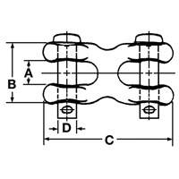 Maillon d'attache double Ontario Safety Products