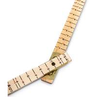 Red End&reg; Oversized Brick Mason Rule, 6' L, Wood, 1/16" Graduations Ontario Safety Products