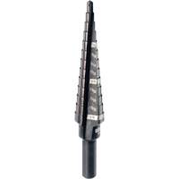 #1 Step Drill Bit, 1/8" - 1/2" , 1/32" Increments, High Speed Steel Ontario Safety Products