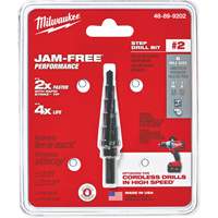 #2 Step Drill Bit, 3/16" - 1/2" , 1/16" Increments, High Speed Steel Ontario Safety Products