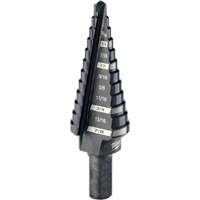 #4 Step Drill Bit, 3/16" - 7/8" , 1/16" Increments, High Speed Steel Ontario Safety Products