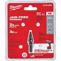 #6 Step Drill Bit, 3/8" - 1/2" , 1/16" Increments, High Speed Steel Ontario Safety Products