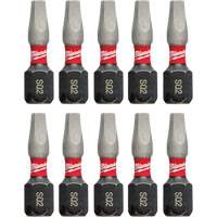 Shockwave Impact Insert Bits, Square, #2, 1/4" Drive Ontario Safety Products