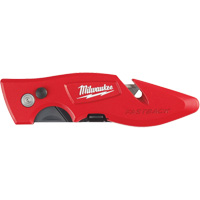 Fastback Flip Utility Knife, 2" Blade, Carbon Steel Blade, Metal Handle Ontario Safety Products