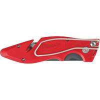 Fastback Flip Utility Knife, 2" Blade, Carbon Steel Blade, Metal Handle Ontario Safety Products