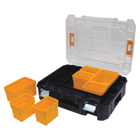TSTAK<sup>®</sup> V Organizer with Clear Lid, 13" W x 17-1/4" D x 6" H, Black TYP045 | Ontario Safety Product