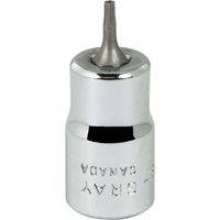 Bit Socket, Torx&reg;, T8 x 2-1/8" L, 3/8" Drive Ontario Safety Products
