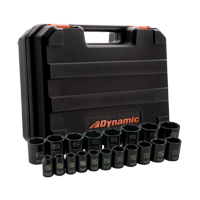 Jeu de douilles SAE, 19 Mcx, Chocs, Prise de 1/2" Ontario Safety Products