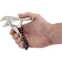 Fast Release Locking Pliers with Wire Cutter, 5" Length, Curved Jaw Ontario Safety Products