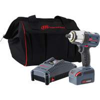 IQv20 Compact Cordless Impact Wrench Kit, 20 V, 1/2" Socket Ontario Safety Products