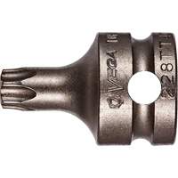 Socket Bit, Torx&reg; Tamper, 25 x 1" L, 3/8" Drive Ontario Safety Products