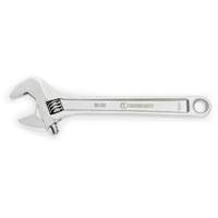 Adjustable Wrench, 12" L, 1-1/2" Max Width, Chrome Ontario Safety Products